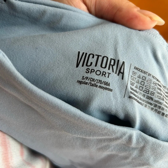 VICTORIAS SECRET KNOCKOUT SLATE BLUE TIGHTS - Picture 3 of 4